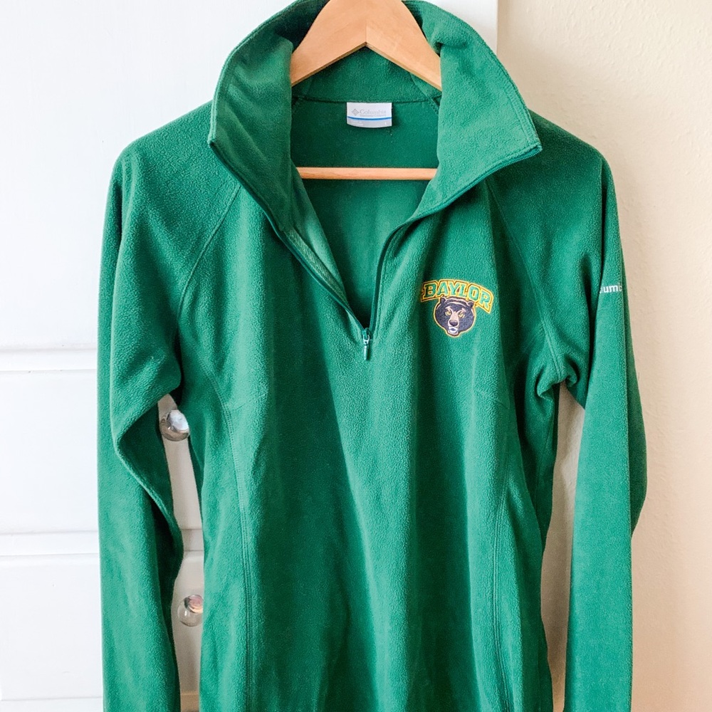 Baylor Columbia pullover fleece
